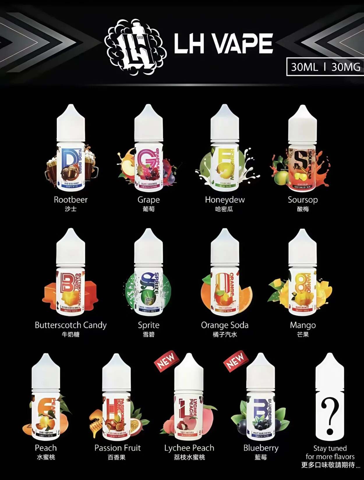 LH系列煙油 全家福