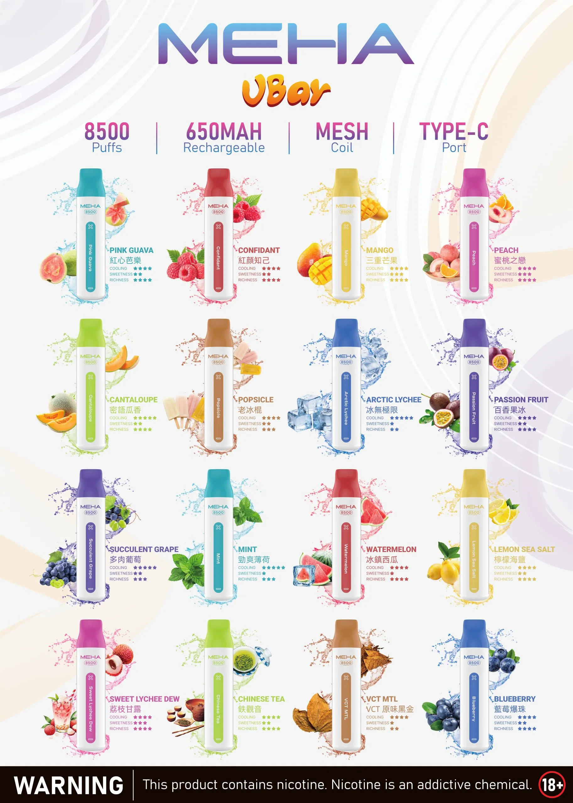 魅嗨拋棄式/一次性8500口 全家福